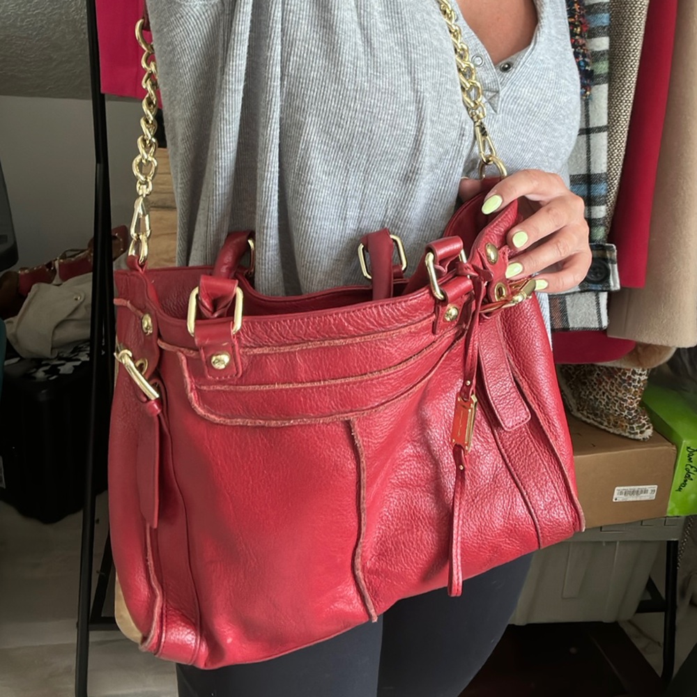 VINTAGE MADDEN Red Leather Women's Bag
